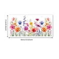 thumbnail image 3 of Removable Wildflower Wall Decals Floral Peel and Stick Wall Stickers for Living Room Bedroom Nursery Home Decor Art Decoration DIY Application, 3 of 5