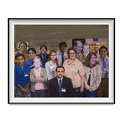 Michael Scott's Photoshopped Dunder Mifflin Group Photo The Office TV Show Cast