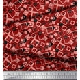 thumbnail image 3 of Soimoi Cotton Poplin Fabric Square Geometric Decor Fabric Printed Yard 56 Inch Wide, 3 of 3