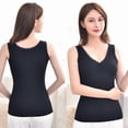 thumbnail image 6 of BUIGTTKLOP Womens Tank Tops Summer V Neck Sleeveless Lace Trim Ribbed Knit Casual Going out Cami Shirts, 6 of 6