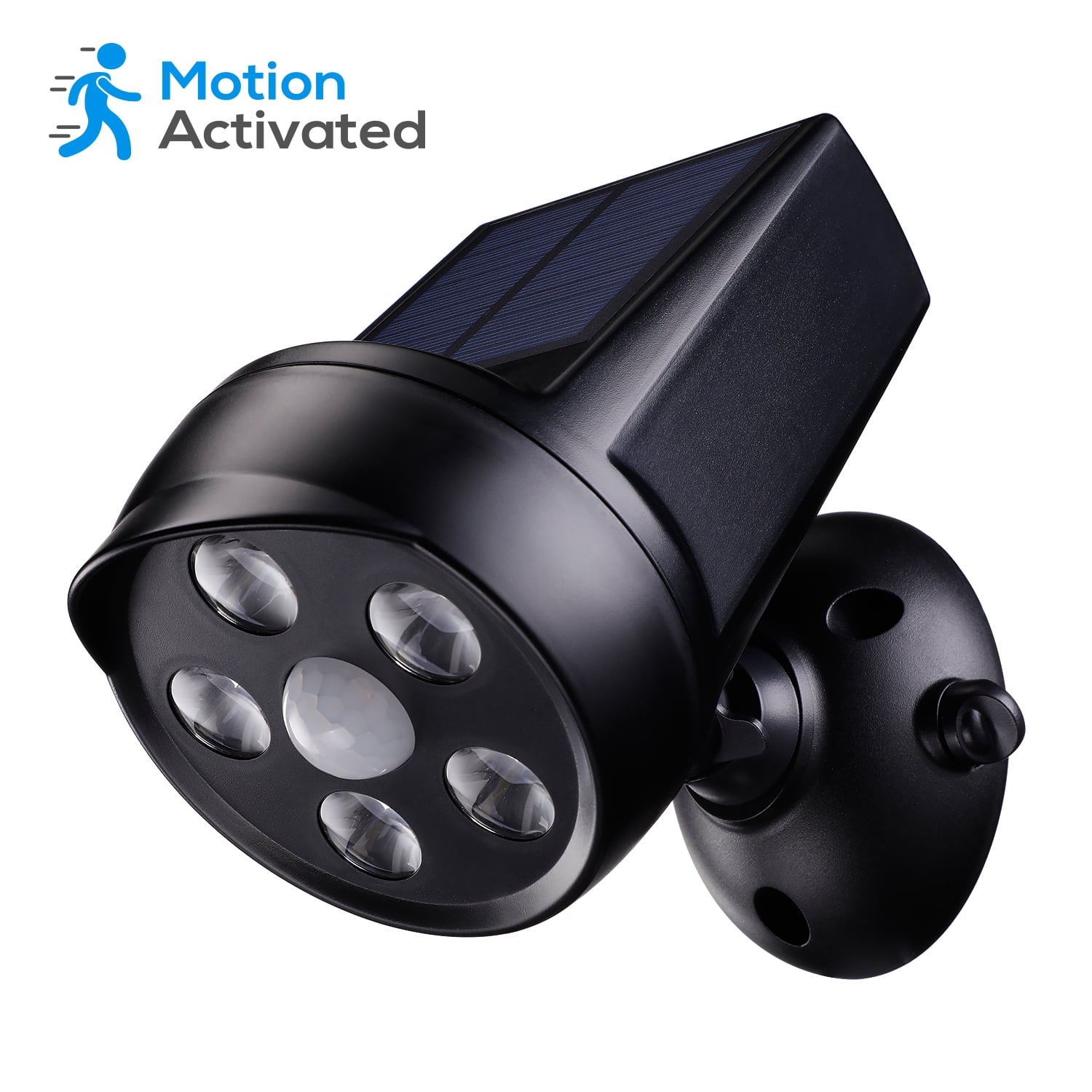 TORCHSTAR Outdoor LED Solar Motion Sensor Security Lights, Black