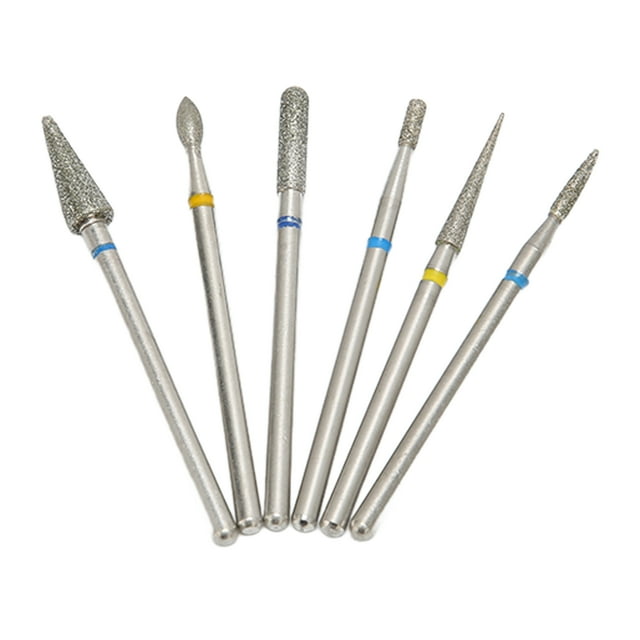 Nail Polishing Bit, 12pcs Portable Nail Drill Bit Smoothing For Home Nail Salon