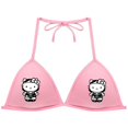 thumbnail image 3 of Hello Kitty-Sujetador de cuello colgante de algodón para niñas, ropa de baño de dibujos animados de Anime, Melody Kuromi, Bikini femenino sin anillo de acero, regalo de verano, 3 of 4