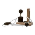thumbnail image 3 of Brain Teaser Puzzle Threading Rope Loop Puzzle Portable Smooth Intellectual Wooden Rope Puzzle for Creativity Passing, 3 of 8