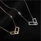 thumbnail image 5 of Nuevos collares y colgantes de circonita cúbica con doble circonita rectangular de plata brillante, regalo para gargantilla de niña TUNC Sencillez, 5 of 5
