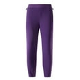 thumbnail image 2 of QATAINLAV Womens Cinch Bottom Sweatpants Winter Warm Sherpa Sweat Pants Outdoor Hiking Joggers Trousers with Pockets, Purple, XXS, 2 of 3