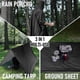 thumbnail image 2 of Poncho de estilo militar multiuso Rip Stop camuflaje lluvia Poncho con capucha impermeable para actividades al aire libre, 2 of 5