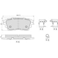 thumbnail image 5 of UltraHC 700 Brake Pad Set, Rear HC7.2135.0.C, Mitsubishi Outlander 2020-2017, 5 of 5