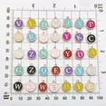 thumbnail image 3 of 26 piezas de dijes de esmalte hechos a mano con letras del alfabeto para hacer collares DIY Negro, 3 of 9