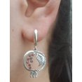 thumbnail image 4 of Pendientes exquisitos de moda, joyería llena, circonita cúbica, piedra natal, novia, Princesa, boda, 4 of 4