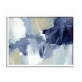 thumbnail image 4 of Stupell Industries Winter Ice Abstract Painting Modern Blue Beige Composition, 30 x 24,Design by Annie Warren, 4 of 5