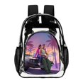 thumbnail image 1 of Grand Theft Auto Transparent Backpack Schoolbag Shoulders Satchel Daily Student Bookbag Large Capacity Clear Through Daypack, 1 of 7