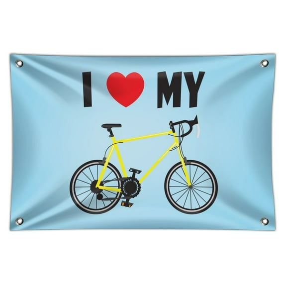 I Love My Bike Road Bicycle Cycling Home Business Office Sign