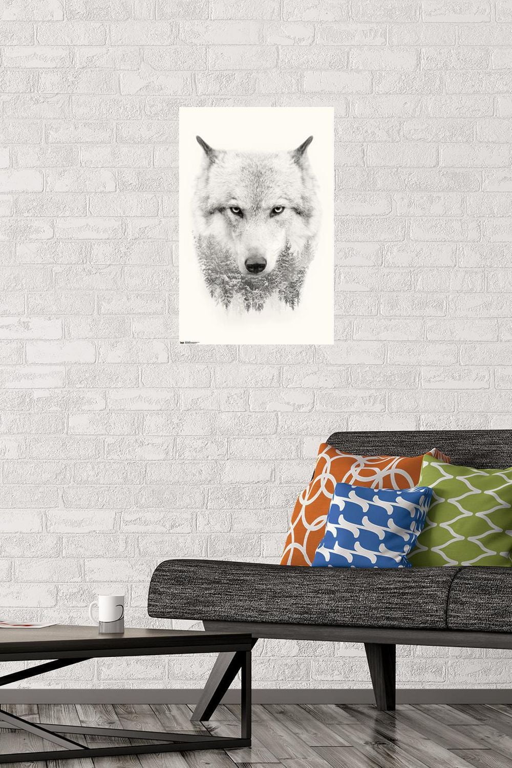 Wolf - Trees Wall Poster