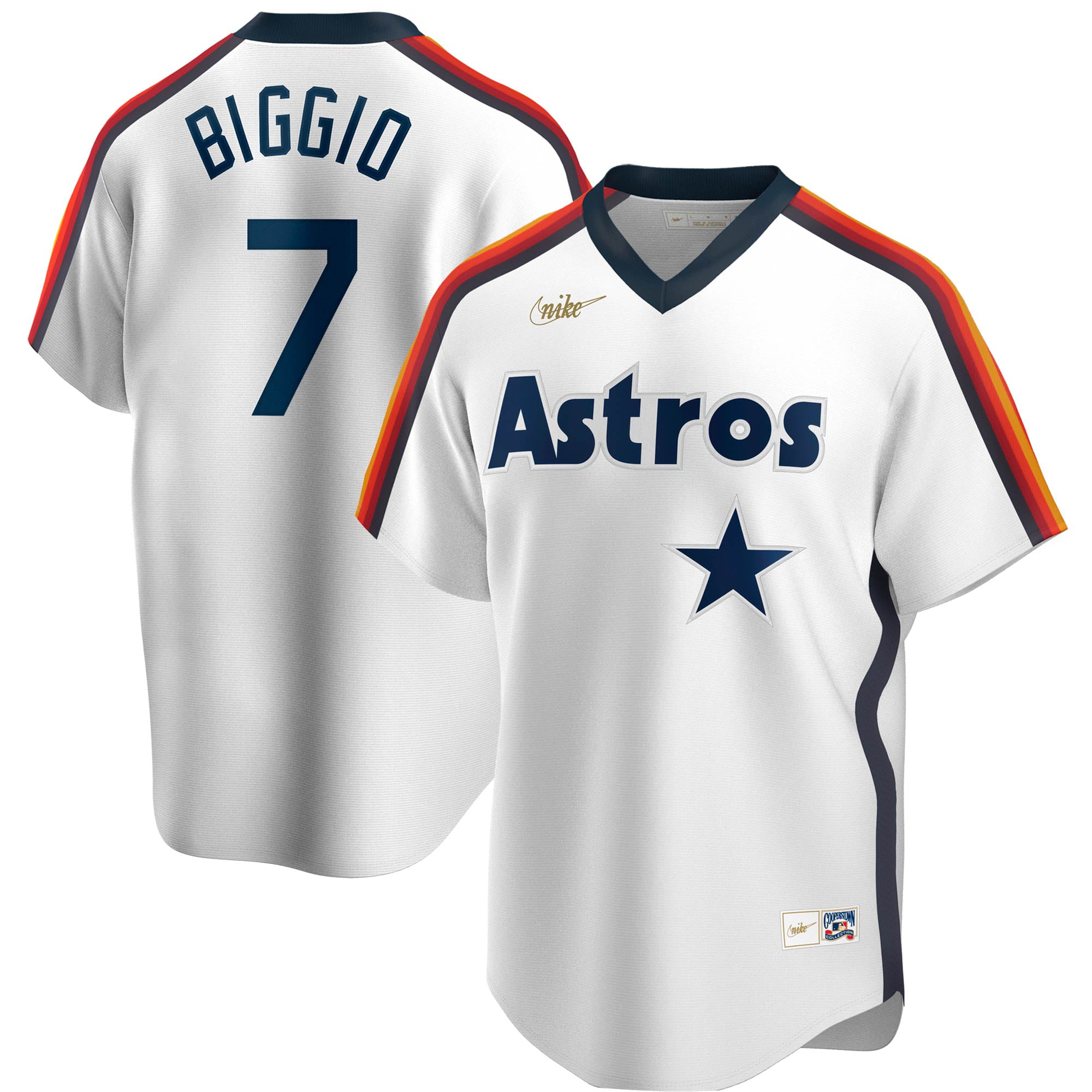 Craig Biggio Houston Astros Nike Home Cooperstown Collection Logo Player Jersey - White - Walmart.com