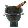 thumbnail image 3 of Stinky Cigar Ashtray, Tall and Deep Windproof Cigar Ashtray, 4 Stirrups, Patina Cooper, 3 of 5