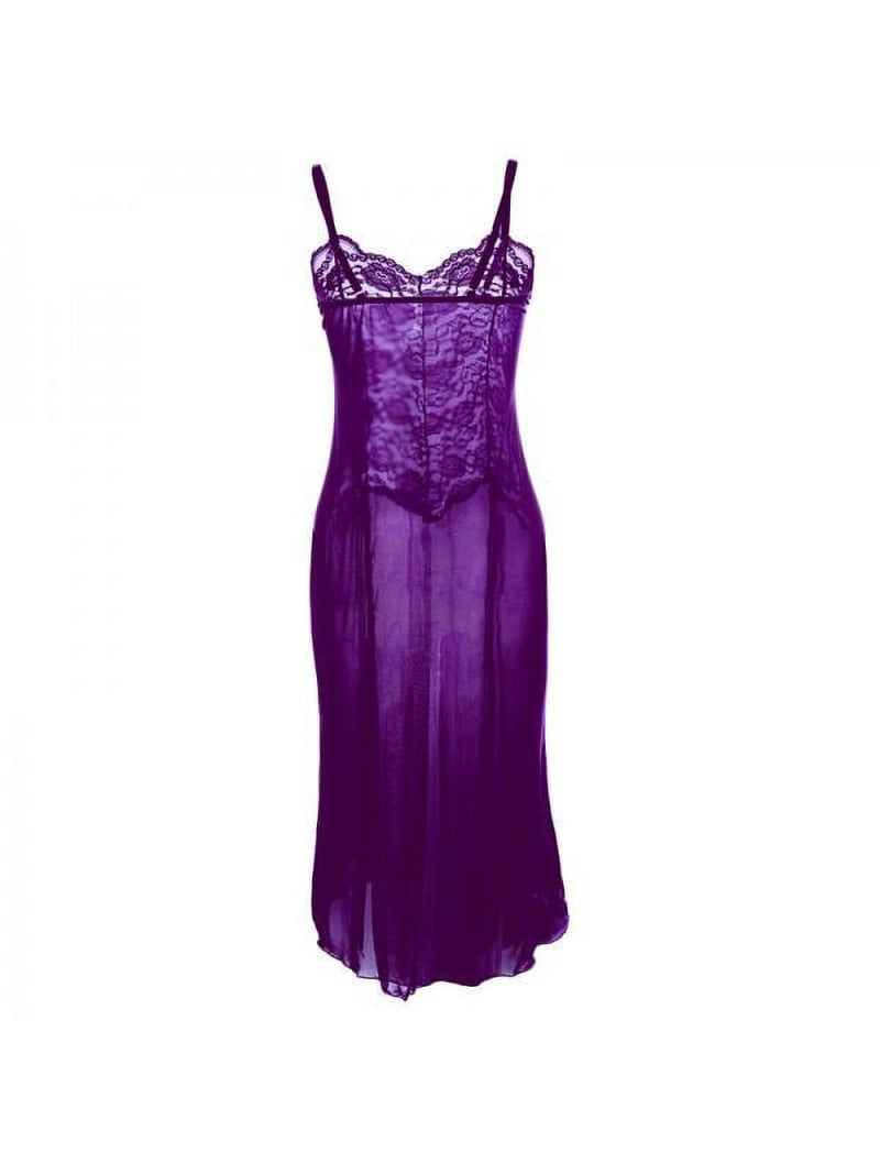 Topumt Women Sexy Chiffon Lingerie Nightgown Dress Plus Sizes Sleepwear -  Walmart.com