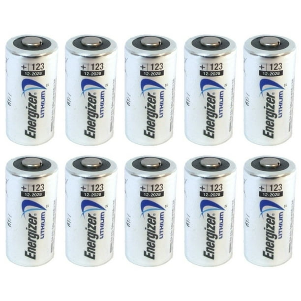 10 pcs Energizer Lithium CR123A 3V Photo Lithium Batteries Walmart