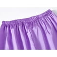 thumbnail image 5 of Little & Big Girls Pajama Set Size 6/7 - Purple Satin Silky Cute Fall Winter Long Outfit, 5 of 7