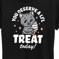 thumbnail image 3 of Instant Message - A Little Treat Kitten  - Women's Short Sleeve Graphic T-Shirt, 3 of 6