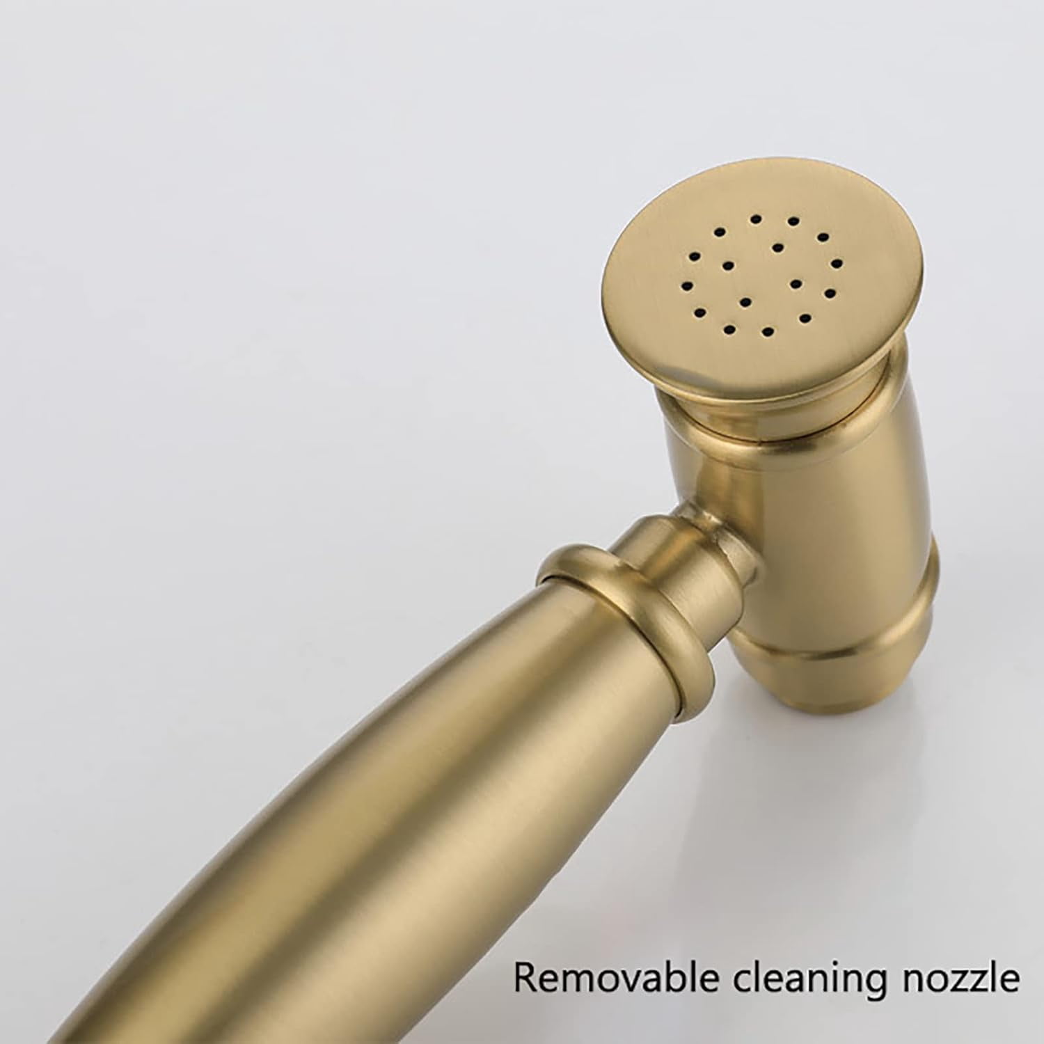 Handheld Bidet Sprayer for Toilet, Brushed Gold Cloth Diaper Sprayer Kit Wall Mounted Brass Bidet Sprayer Set Single Handle Toilet Bidet Sprayer Kit with 150cm Shower Hose
