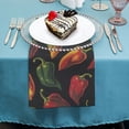 thumbnail image 4 of PHYHOO Hot Chili Pepper Dinner Napkins Soft Cloth Napkins Printed Table Napkins for Parties Weddings Event  4 PCS, 4 of 7