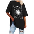 thumbnail image 1 of YDLCAFD Button Down Shirts for Women Work Pattern Women Oversized Loose Crew Neck Short Sleeve T Shirts Summer Tops Shirt Tops Women Printed Casual Tops Blouse, 1 of 4