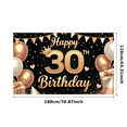 thumbnail image 3 of Elegant Design Happy Birthday Banner Golden Balloons Milestone Birthday Party Decoration Party Backdrop Balloon Celebration Banner for Birthday Party Event Decoration Celebration, 3 of 8