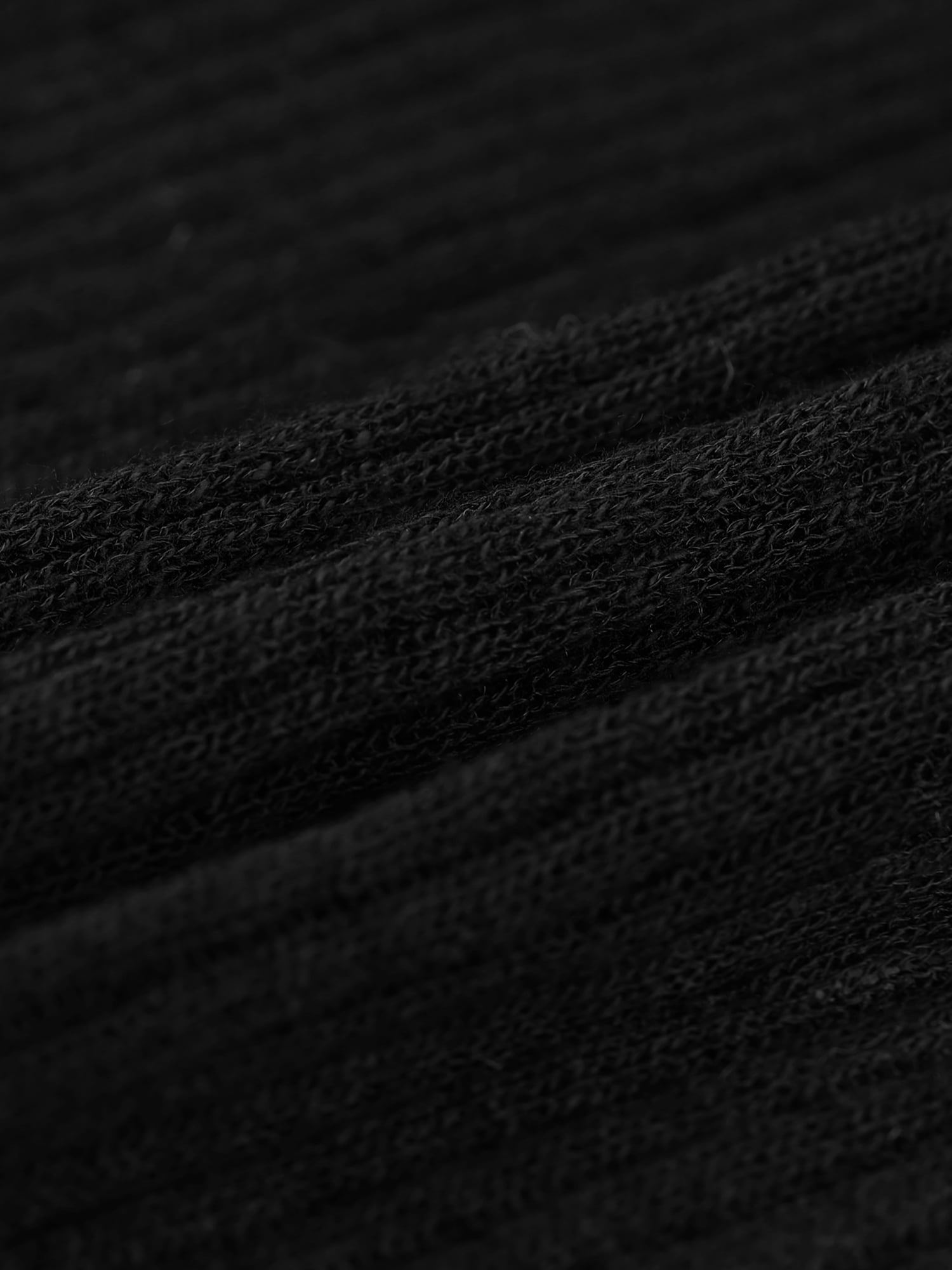 Unique Bargains Women's Ruffle Trim Long Sleeve Shrug Knit Open Front Cardigan M Black