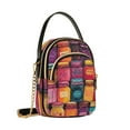thumbnail image 7 of FORMRS Crossbody Bag for Women Quilted Travel Shoulder Cell Phone Purse with Chain Strap Handbag, Purple Jar, 7 of 7