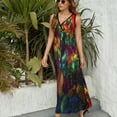 thumbnail image 3 of Mardi Gras Beads n Baubles Sleeveless Dress dresses summer Women's dress ceremony dresses, 3 of 6