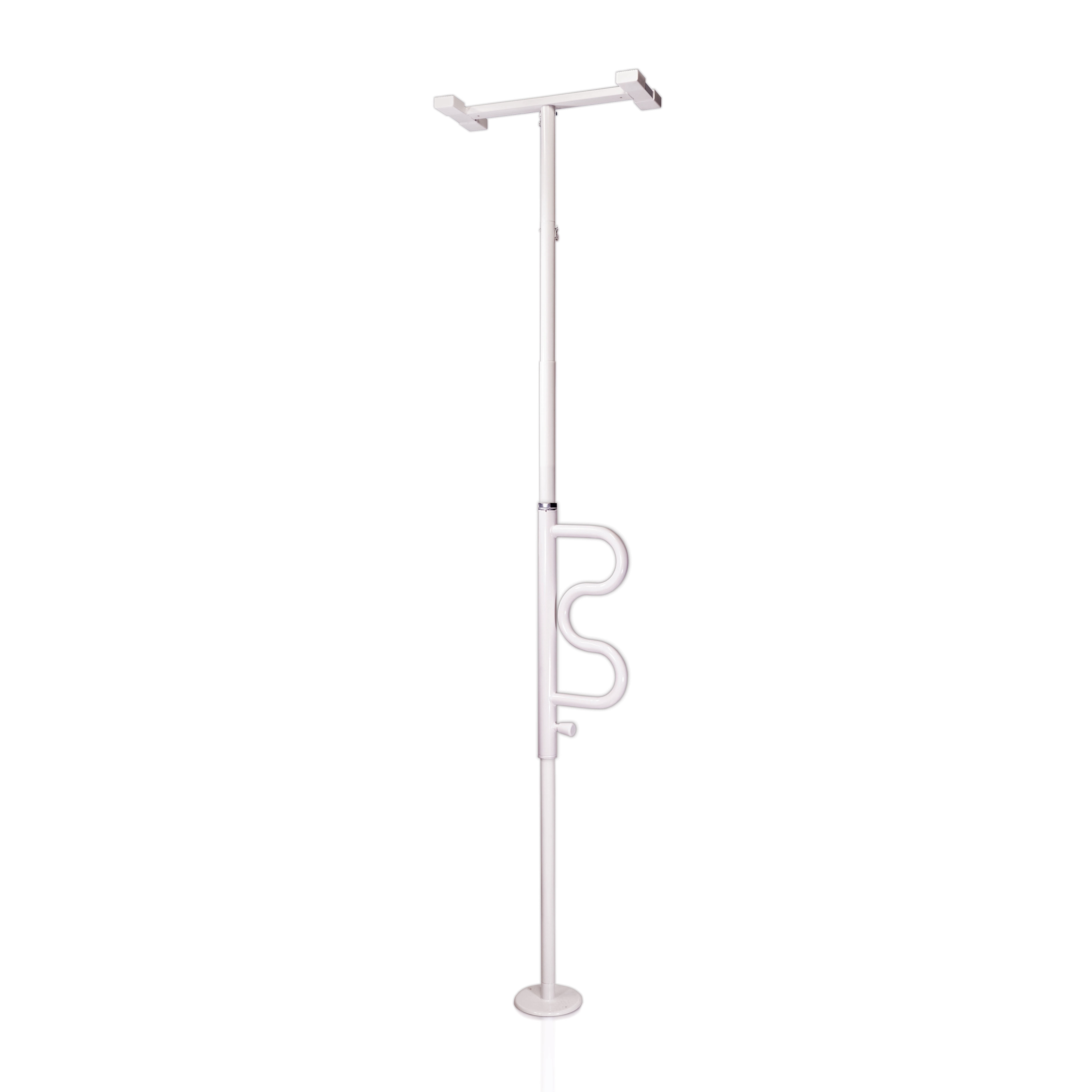 Stander Security Pole and Curve Grab Bar, Elderly Tension Mounted Floor