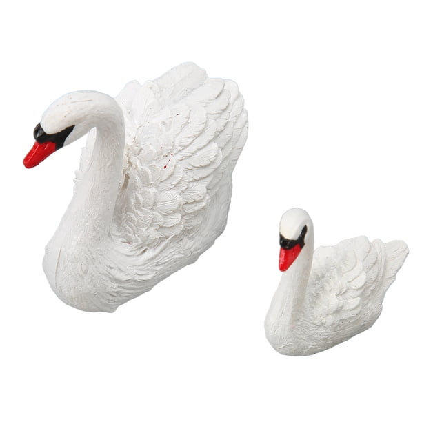 Decoraciones De Pareja De Cisnes, Exquisitas Artesanías De Cisne De Pareja, Símbolo De Amor De Resina Sin Problemas Para Sala De Estar Para Boda