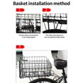 thumbnail image 4 of Sonducket Cesta para bicicleta, bolsa frontal desmontable plegable, antióxido, duradera, cesta colgante trasera para bicicleta, bicicleta para Ciclismo, 4 of 6