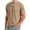 Brown, variant on Dxzfnsa Men's Casual T-Shirts Mens Fashion Short Sleeve Crewneck Pullover Tops Summer Stretchy Front Embroidered Solid Color Tops