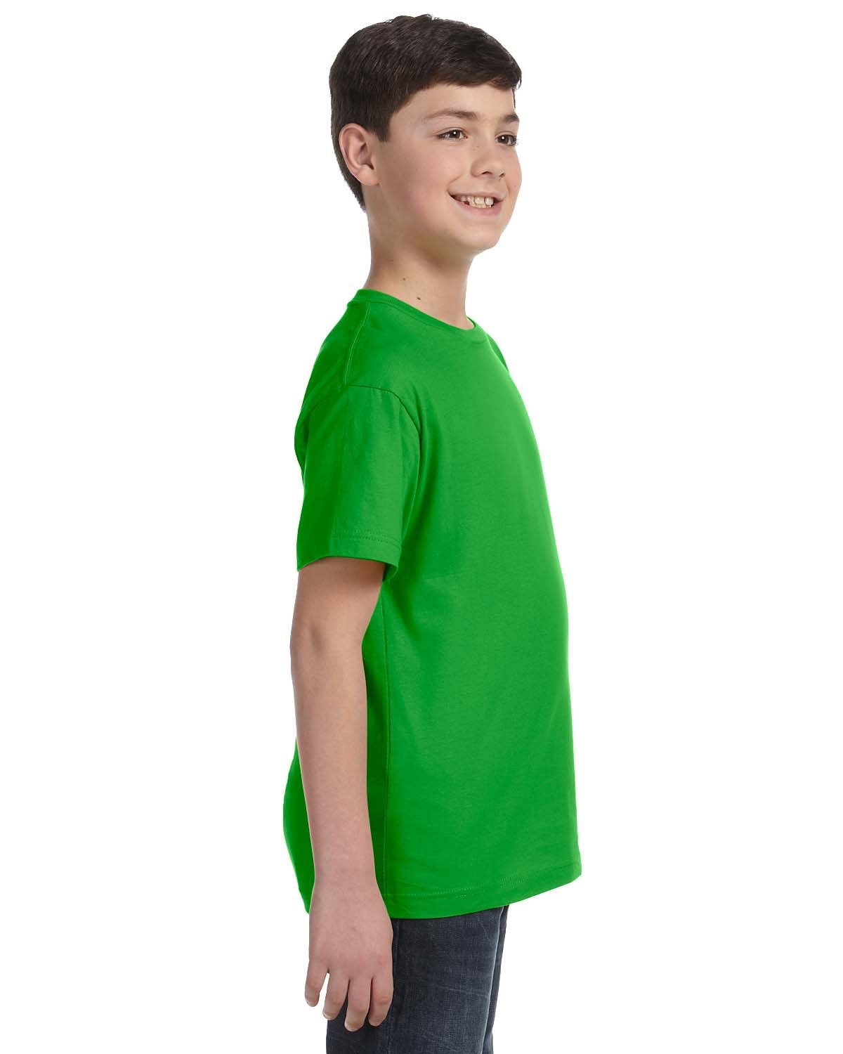 Aquaguard Boys 3-Pack T-Shirt Crew Neck Short Sleeve 100% Cotton Tee, Size: 4-14 - Small - Apple