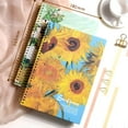 thumbnail image 4 of ipoul Large Spiral Notebook, B5, 8x10, Big, Hardcover, Lay-flat, Lined, Van Gogh Sunflower, 4 of 8