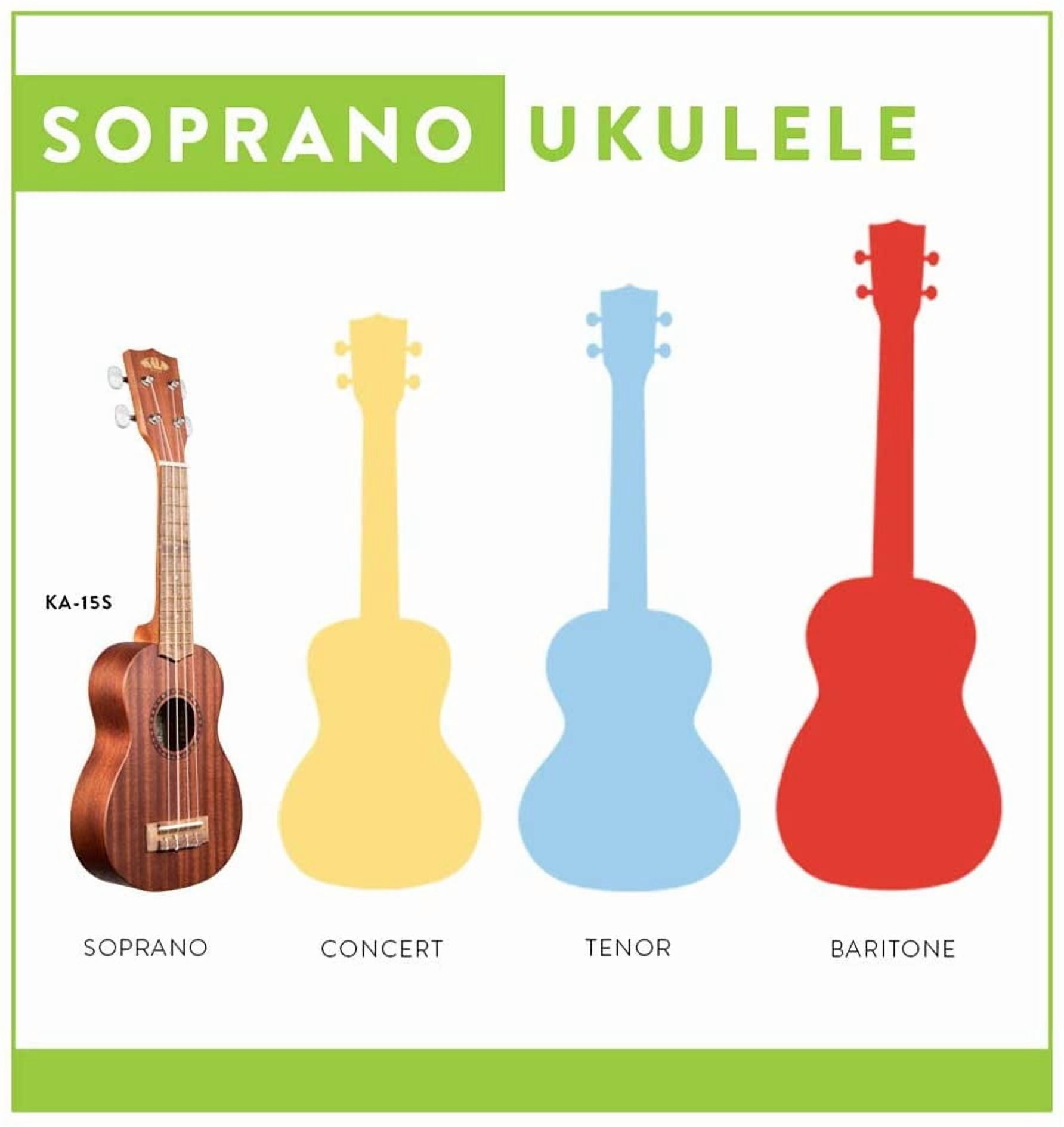 Kala Learn To Play Soprano Ukulele Starter Kit Nickel Fret Update