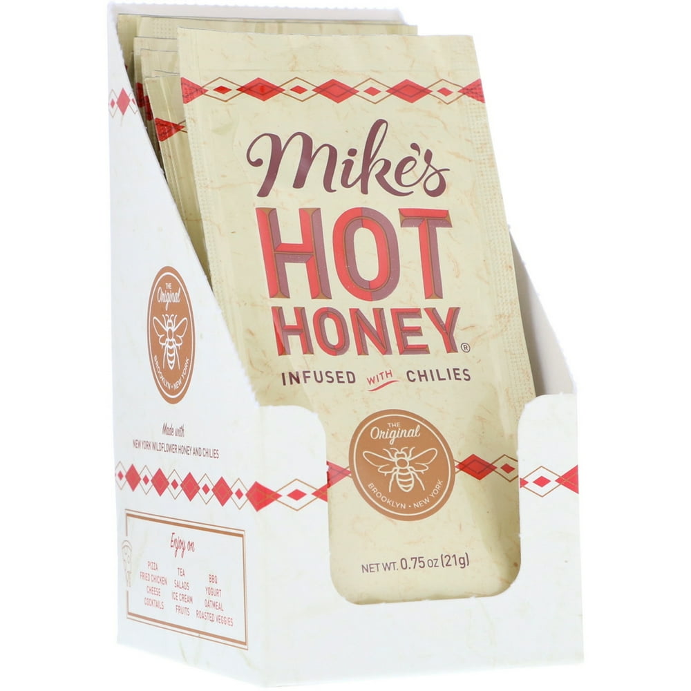 Mike s Hot Honey Infused With Chilies 12 Packets 0 75 oz 21 g Each