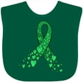 thumbnail image 3 of Inktastic Cerebral Palsy Awareness- Green Ribbon Made of Hearts Boys or Girls Baby Bib, 3 of 4