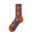 thumbnail image 2 of EQWLJWE Woman's Girls Cute Coloer Lace Flowers Breathable Non-slip Combed Cotton Middle Socks Sox Socks Holiday Clearance, 2 of 3