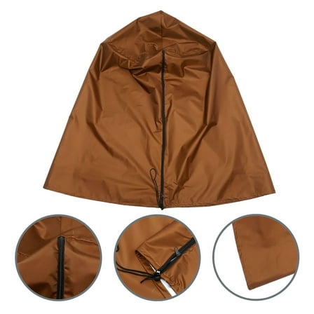 Worgeous 1Pack Waterproof Cylindrical Fountain Cover for Garden Fountains Outdoor 420D Oxford Cloth Round Top