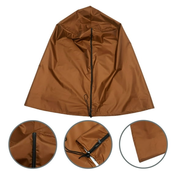 Worgeous 1Pack Waterproof Cylindrical Fountain Cover for Garden Fountains Outdoor 420D Oxford Cloth Round Top