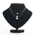 thumbnail image 2 of Black Velvet Necklace Display 3D Jewelry Bust Stand 6 Sizes, 2 of 11