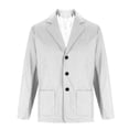 thumbnail image 2 of Veste de Costume Décontractée pour Hommes, Blazer à Manches Longues en Polyester avec Col Rabattu et Poches à Boutons, Tenue d'Affaires Extérieure Polyvalente, Épaisseur Standard pour Bureau Quotidien, 2 of 7