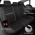 thumbnail image 3 of Car Seat Cover Fit for Toyota Corolla Cross 2022-2025 2026 Front and Back Seats Premium Non-Slip Leather Seat Cover Car Seat Protector Red,Full Set(2 Row 5 Seats), 3 of 9