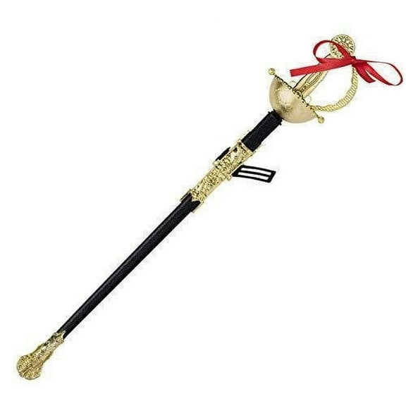 Dress-Up-America Musketeer Sword - Ornate Gold Toy Sword - Costume Prop