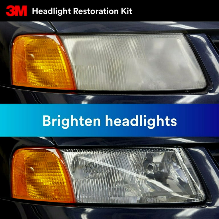 Restore your headlights by hand with Headlight Restorer paired with th