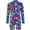 Dark Blue, variant on RTKFRFL Toddler Girl Swimsuit One Piece Colorful Leaf Print Training Suit For Swim Practice Kids Swimwear Beachwear Bathing Suit