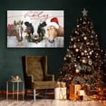 thumbnail image 4 of Aaheei Farmhouse Animals Wall Art Cute Country Farm Horse Cow Canvas Prints Artwork Christmas Accent Decoration for Bedroom Living Room Retro Abstract Barn Poster Xmas Holiday Party Home Decor, 4 of 6